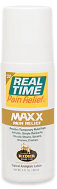 Product roll-on of MAXX Pain Relief by Real Time Pain Relief